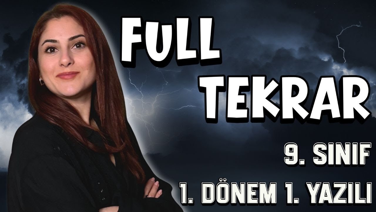 FULL TEKRAR 9. SINIF BİYOLOJİ - 1. DÖNEM 1. YAZILI KONU ANLATIMI (MAARİF MODELİ)