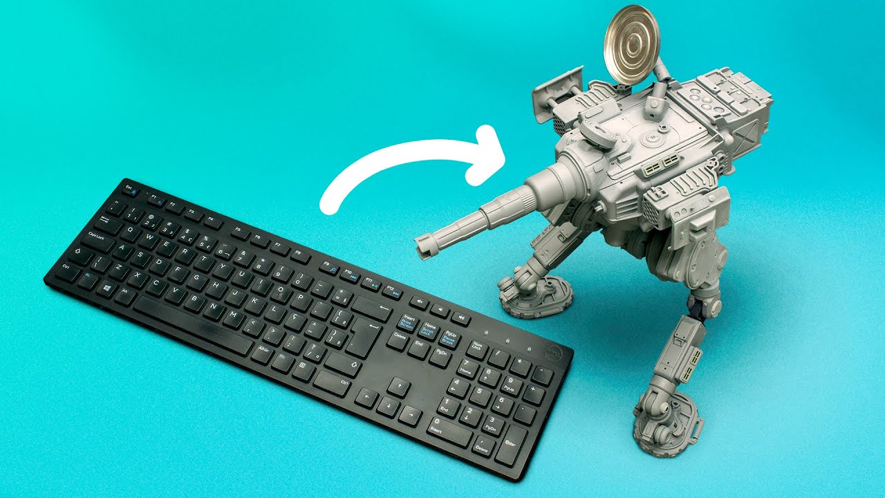 Using OLD KEYBOARDS to build MECHS!