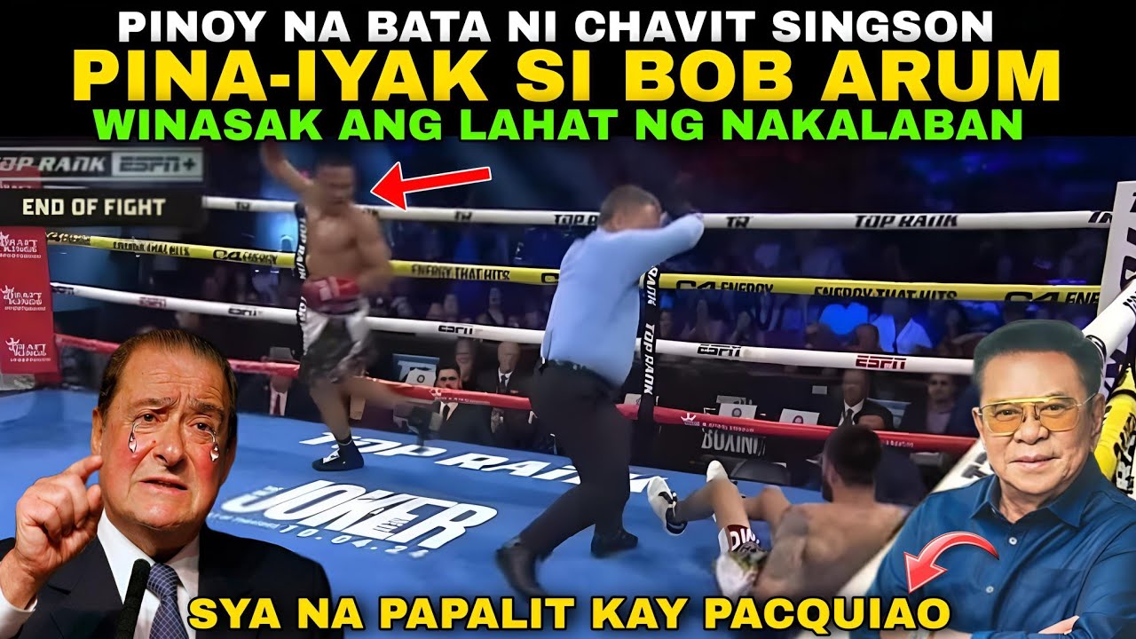 Napa-iyak si Bob Arum sa Ginawa ng Pinoy na Bata ni Chavit Singson (Winasak lahat)