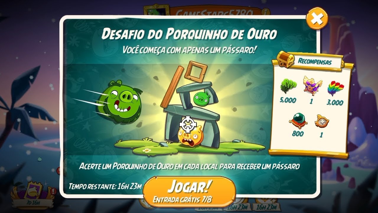 Angry Birds 2 Gold Piggy Challenge Leonard (05/Feb/2026)
