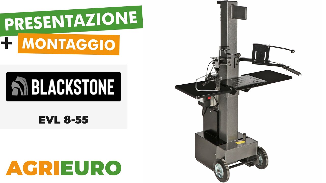 Presentazione e montaggio Blackstone EVL 8-55 - Spaccalegna elettrico verticale 8T