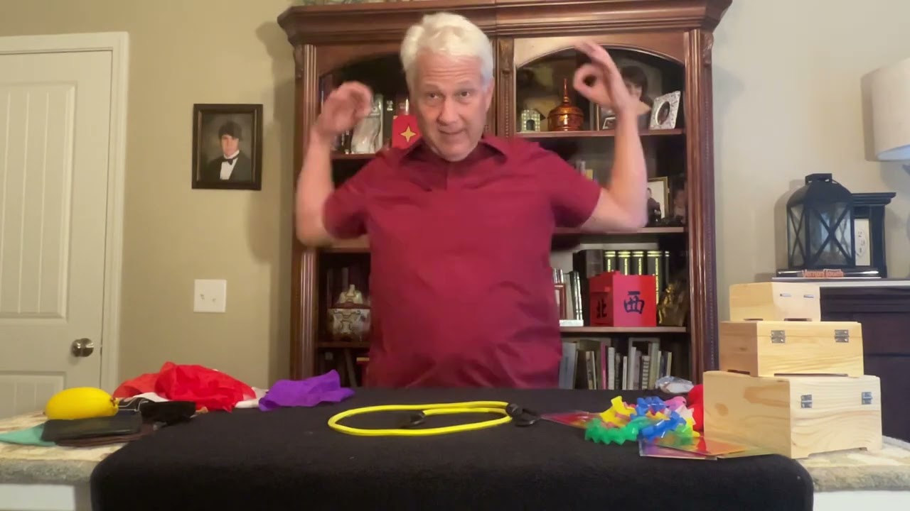 HalSaxonMagic Invisible Bungee Cord Thread Magic Trick. Trick of the year candidate.