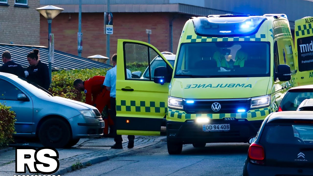 Ældre mand fløjet med lægehelikopter til sygehus i Skejby.
