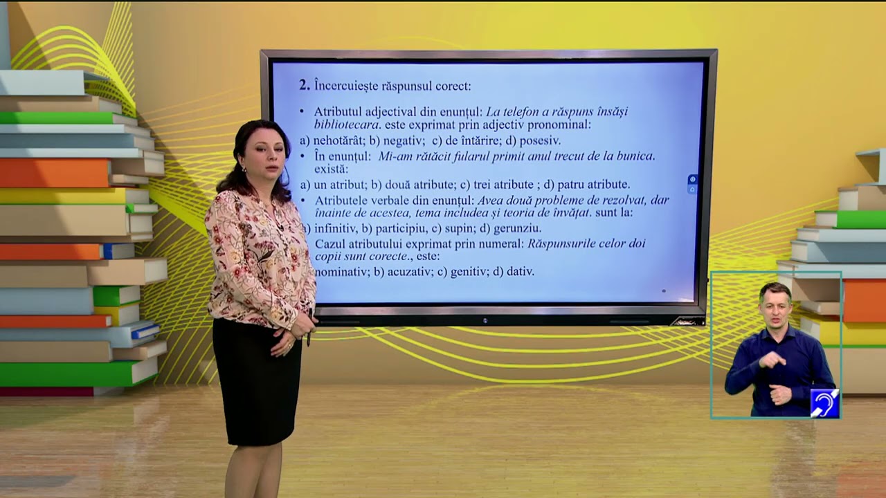 TeleŞcoala: Limba şi literatura română clasa a VIII-a – Sintaxa propoziției și sintaxa frazei