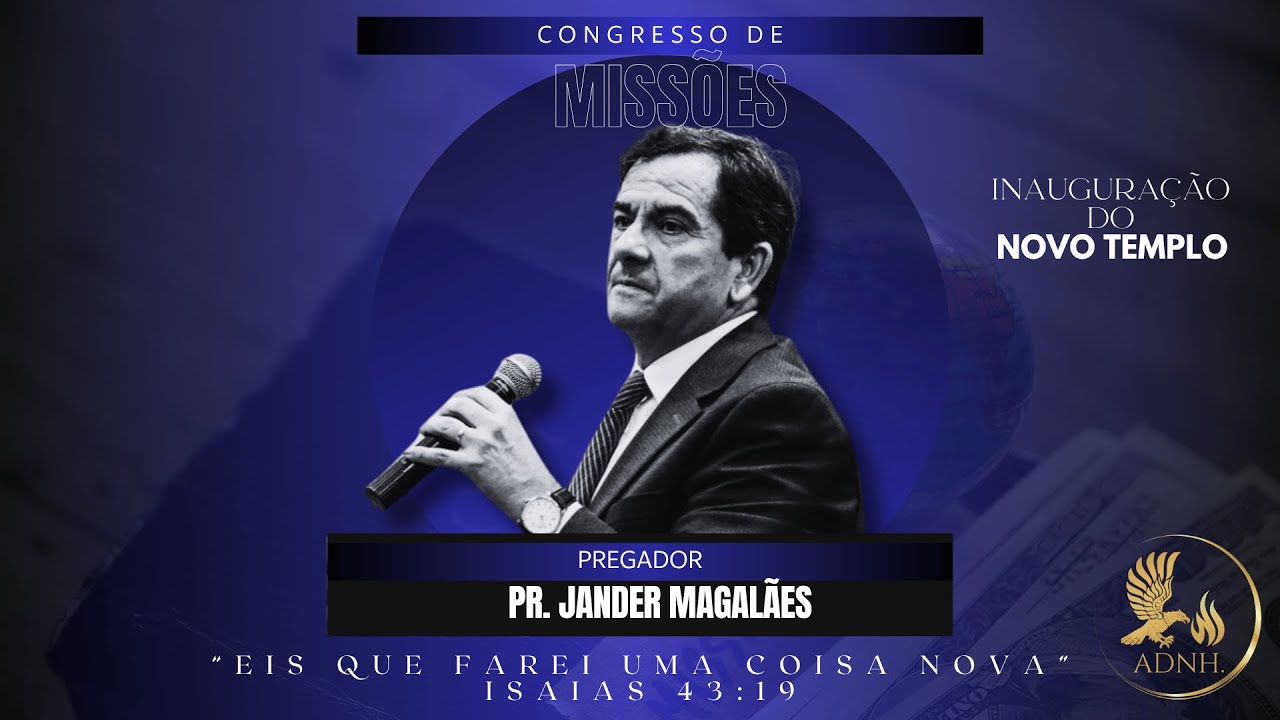 Pregação com Pastor Jander Magalhães Mensagem de Fé e Louvor que Transforma Vidas ADNH