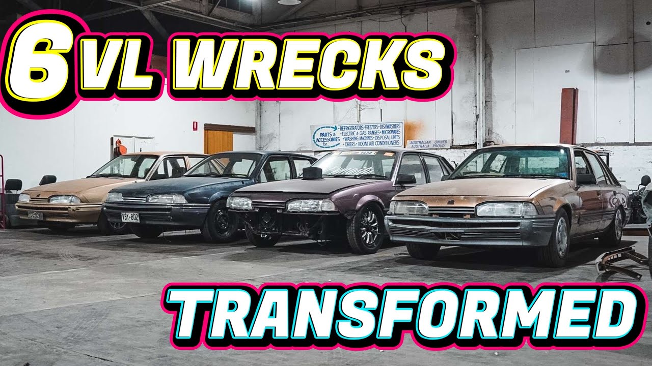 WE COMPLETELY TRANSFORM 6 VL COMMODORE WRECKS INTO CRUISERS IN 1 MONTH!