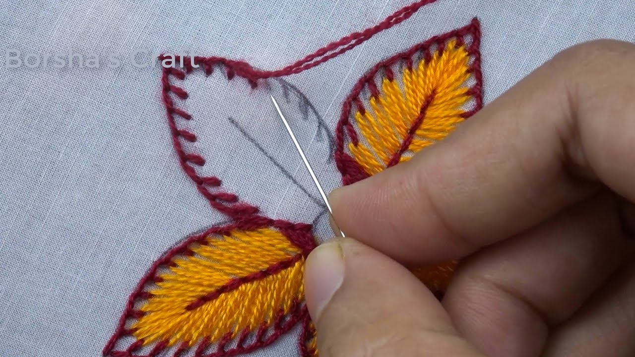 Amazing Flower Hand Embroidery - Easy Flower Embroidery Tutorial for Beginners - bordado para flores