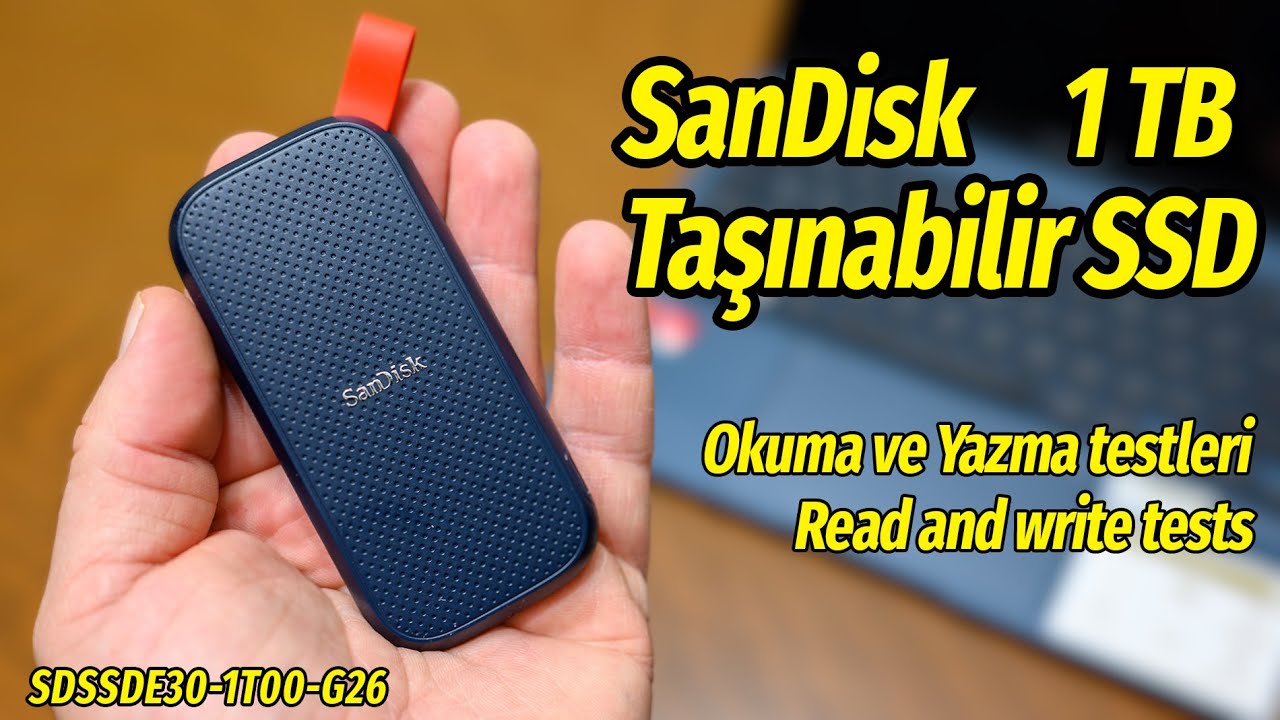 Sandisk 1TB Taşınabilir SSD İncelemesi | Taşınabilir SSD Önerisi | Hız ve Performans Testi!