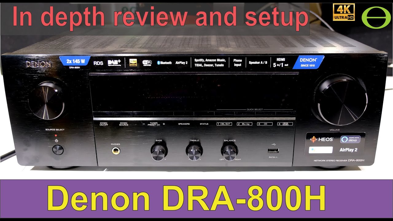Unboxing, setup guide, and in depth review of the DENON DRA-800H AV stereo amplifier.