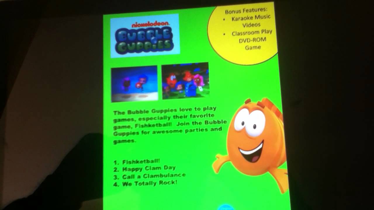 Bubble Guppies: Fishketball Back Cover