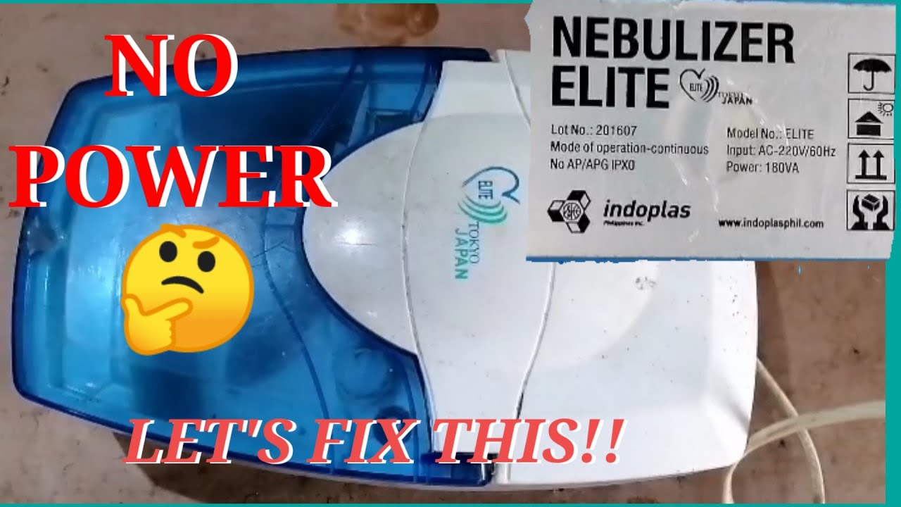 How to repair defective nebulizer, paano ayusin ang sirang nebulizer
