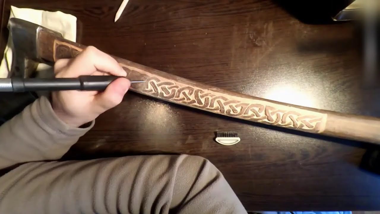 Axe Handle Engraving