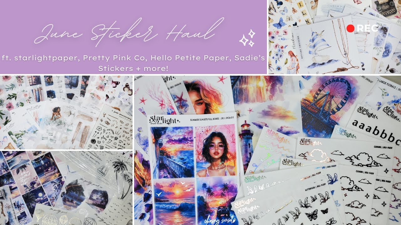 June 2025 Haul | ft. starlightpaper, The Giving Girl, Dash of Sun, PaperDollz, and more!!