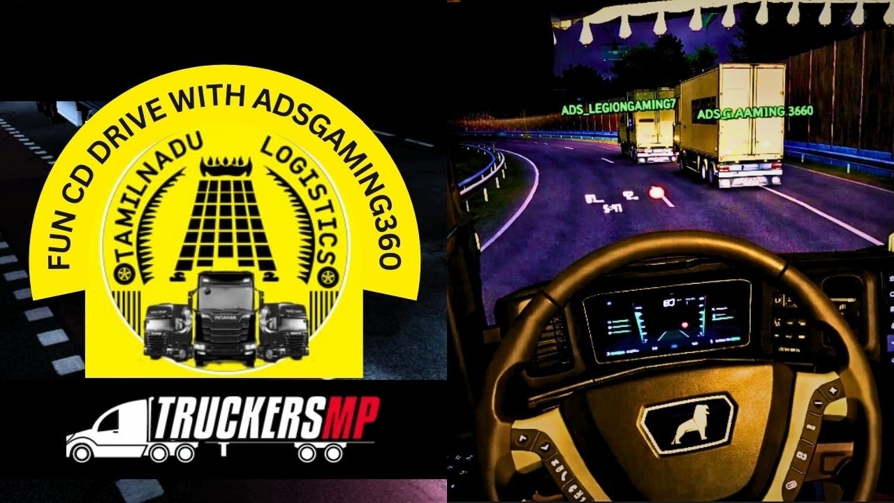 Fun CD Drive with@ADS_LEGIONGAMING7  | Tamilnadu Logistics | ETS2 TMP