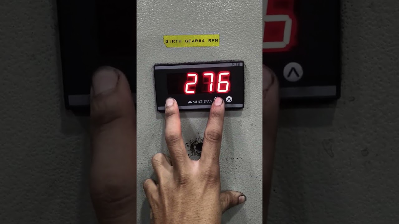 PI 38 rpm setting|| Calibration || programming #industrial #viralvideo #electricalengineering
