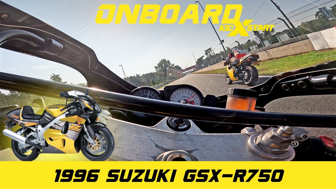 Onboard 1996 SUZUKI GSX-R750 SRAD circuit Zolder
