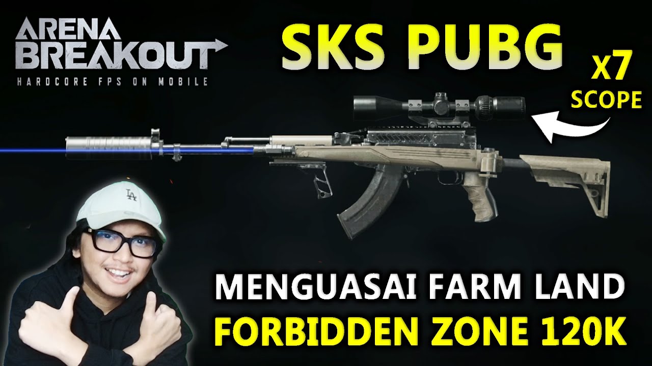 SENJATA PUBG DIPAKE DI ARENA BREAKOUT, SKS + x7 SCOPE THE BEST GAMEPLAY FARM LAND ZONA TERLARANG