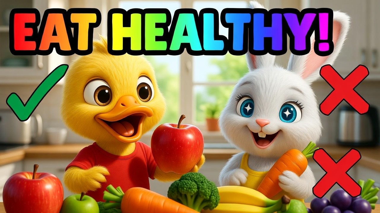 DoDo & RoRo Learn to Eat Healthy Foods 🍎🥦 | Kids Nutrition Education  | RoRO & DoDo World