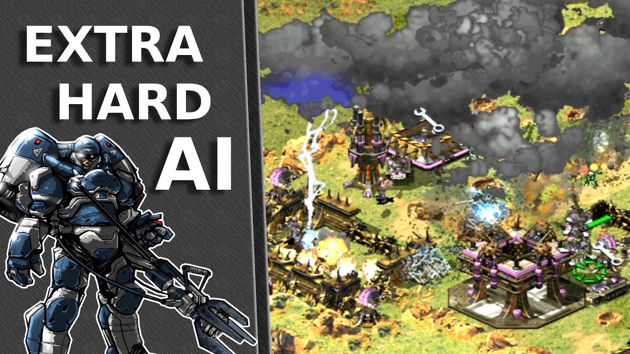 Red Alert 2 | Extra Hard AI | 7 vs 1 + Superweapons