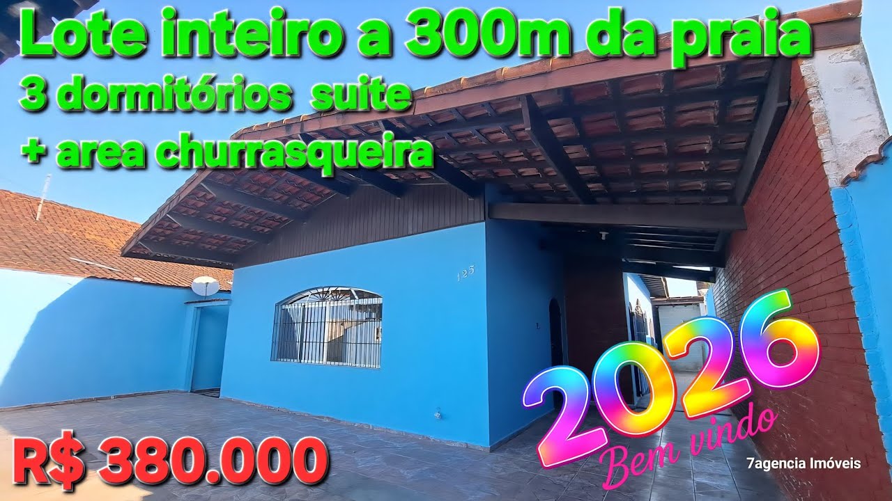 CASA ESTILO COLONIAL lado praia Jardim Suarão terreno grande 4 vagas de garagem 