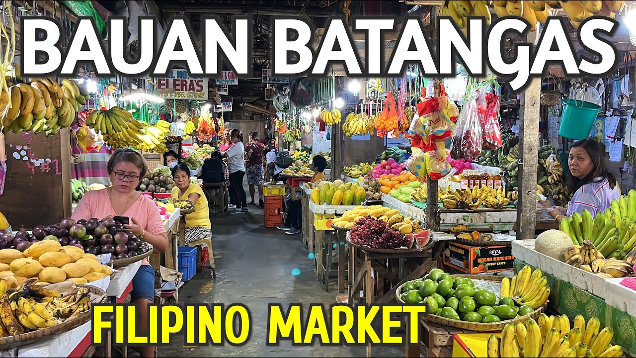 BAUAN BATANGAS | Visit to the PALENGKE + Walking Tour Around BAUAN | Philippines Food Market