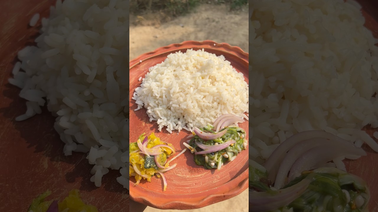 🍚 Simple Yet Delicious &ndash; Boiled Rice with Okra and Pumpkin #SimpleMeal #HealthyFood #BoiledRice