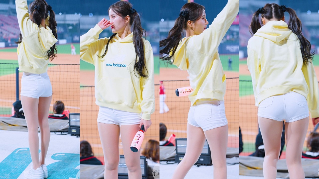 [4K] 진짜 길다 ㄷㄷ 김해리 치어리더 직캠 金海莉 Kim HaeRi Cheerleader fancam ktwiz 250424