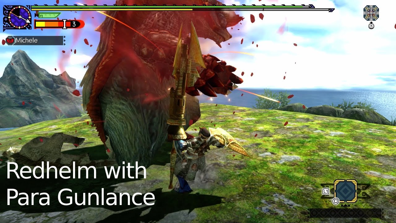 Extra Hunt: Redhelm Arzuros with Para Gunlance