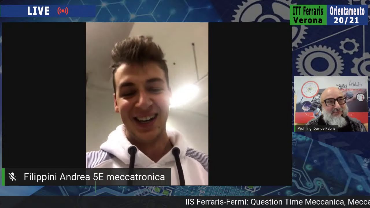 QUESTION TIME ORIENTAMENTO Meccanica, Meccatronica ed Energia ITT Ferraris Verona - Live