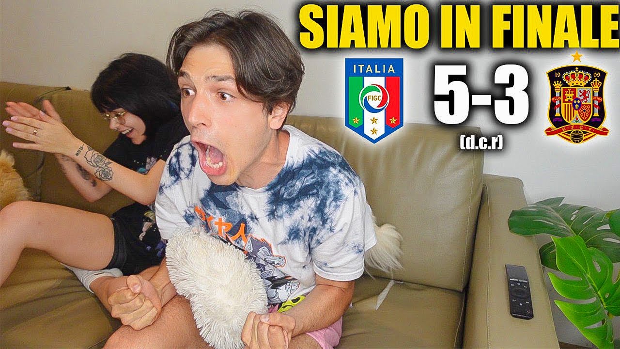 HO PIANTO. 🇮🇹ITALIA 5-3 SPAGNA🇪🇸 (d.c.r.) | LIVE REACTION
