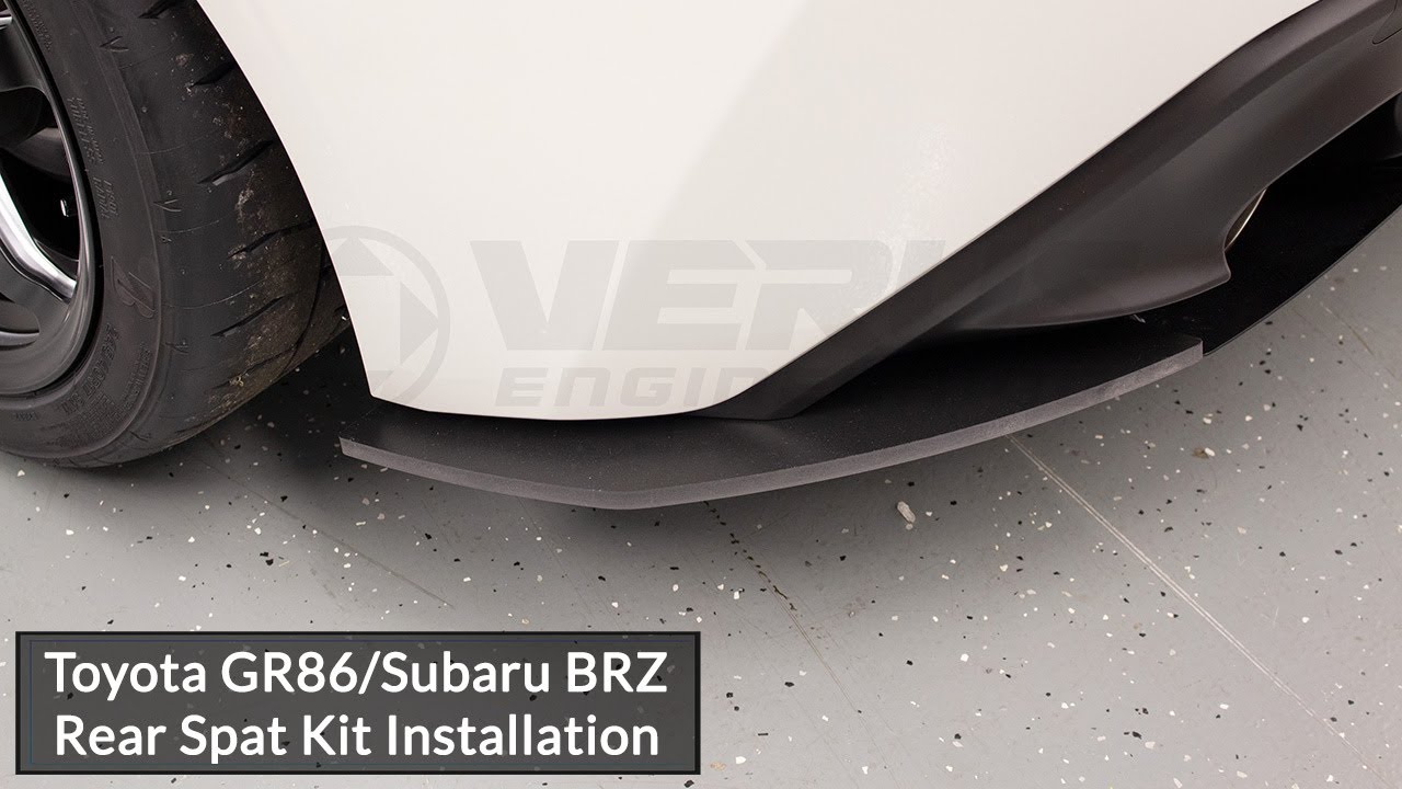 Toyota GR86/Subaru BRZ Rear Spat Kit Installation