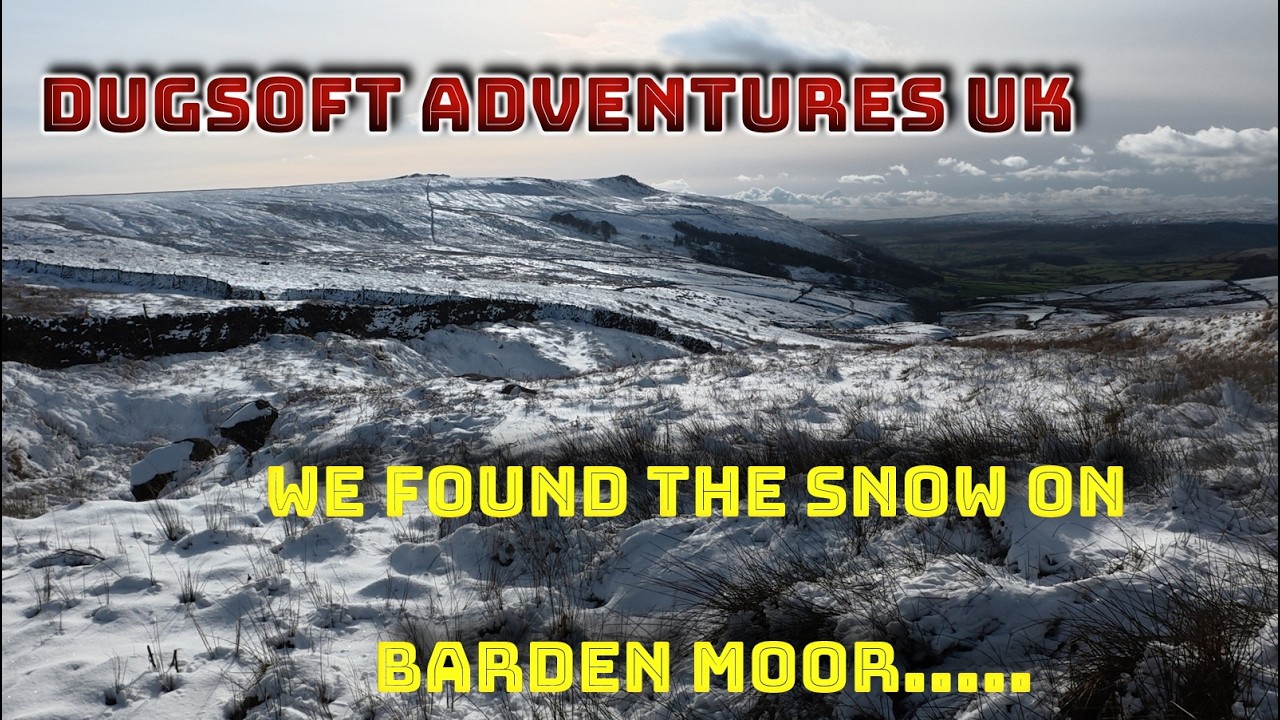 E-Mtb ride, Snow @ Barden Moor