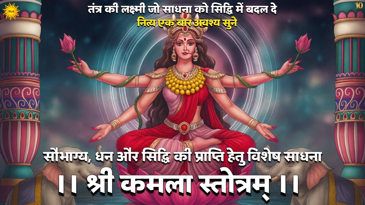 Kamala Stotra एक बार अवश्य सुने दरिद्रता से मुक्ति और सौभाग्य प्राप्ति Dus Mahavidya Tantra Sadhana