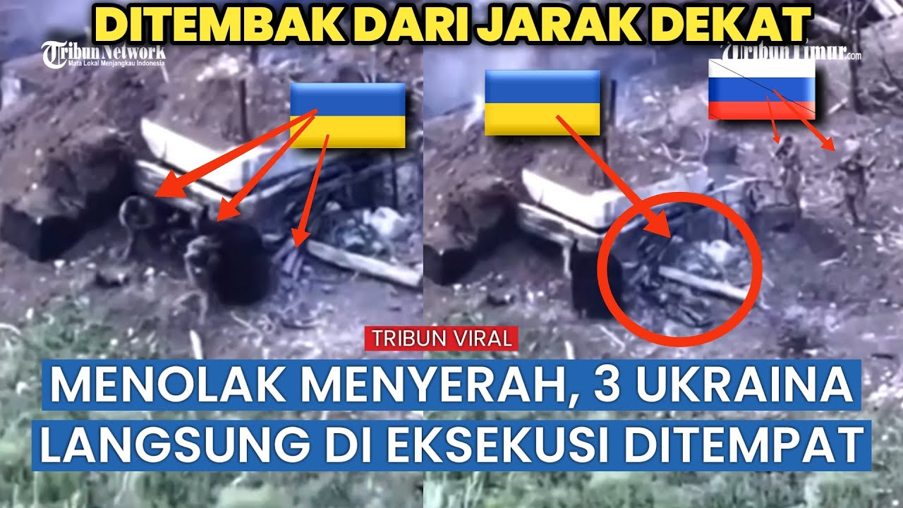 Serangan Mendadak, Pasukan Rusia Eksekusi Tiga Tentara Ukraina di Parit Persembunyian