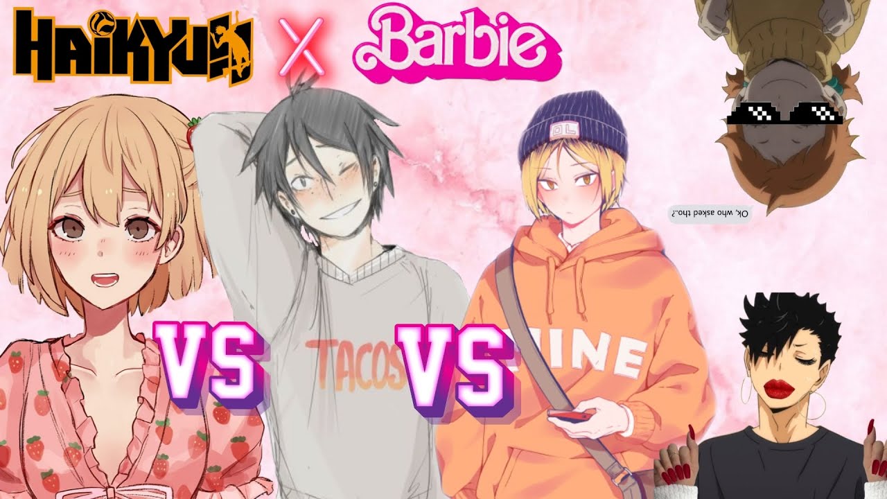 Haikyuu x Barbie | Let's make a doll episode | Haikyuu text story 💖