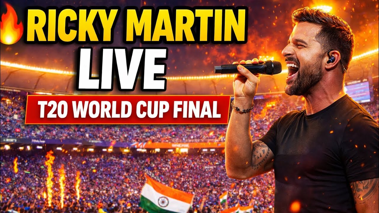 Ricky Martin LIVE 🔥 T20 World Cup Final | 100,000 Fans Reaction at Narendra Modi Stadium