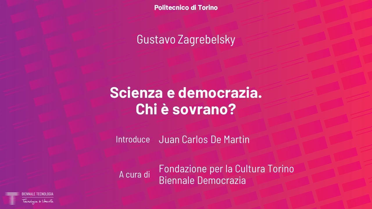 Scienza e democrazia. Chi è sovrano? | Gustavo Zagrebelsky