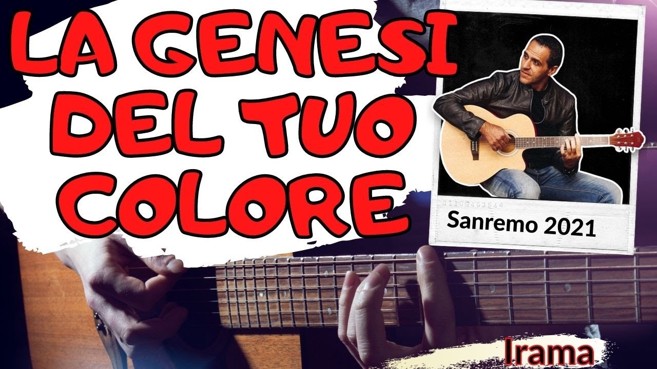 Irama La genesi del tuo colore Chitarra Accordi