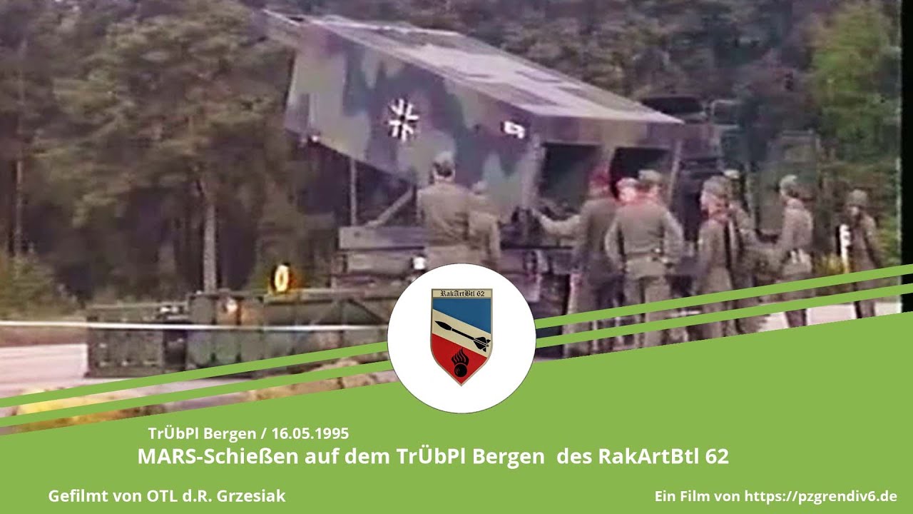 RakArtBtl 62 - MARS-Schießen am 16. Mai 1995 in Bergen