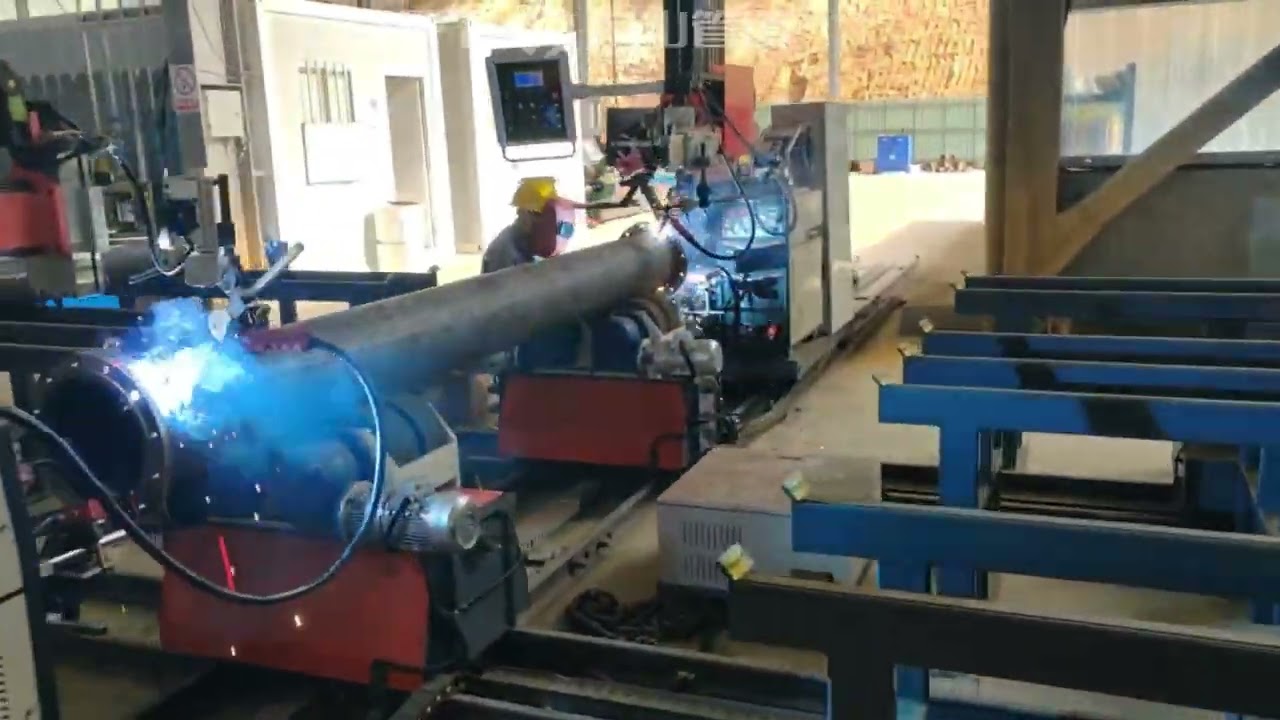Split pipe automatic welding machine (pipe flange welding)