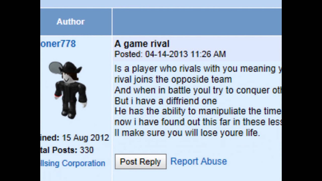 The ROBLOX Talk Forum Simulator - V2