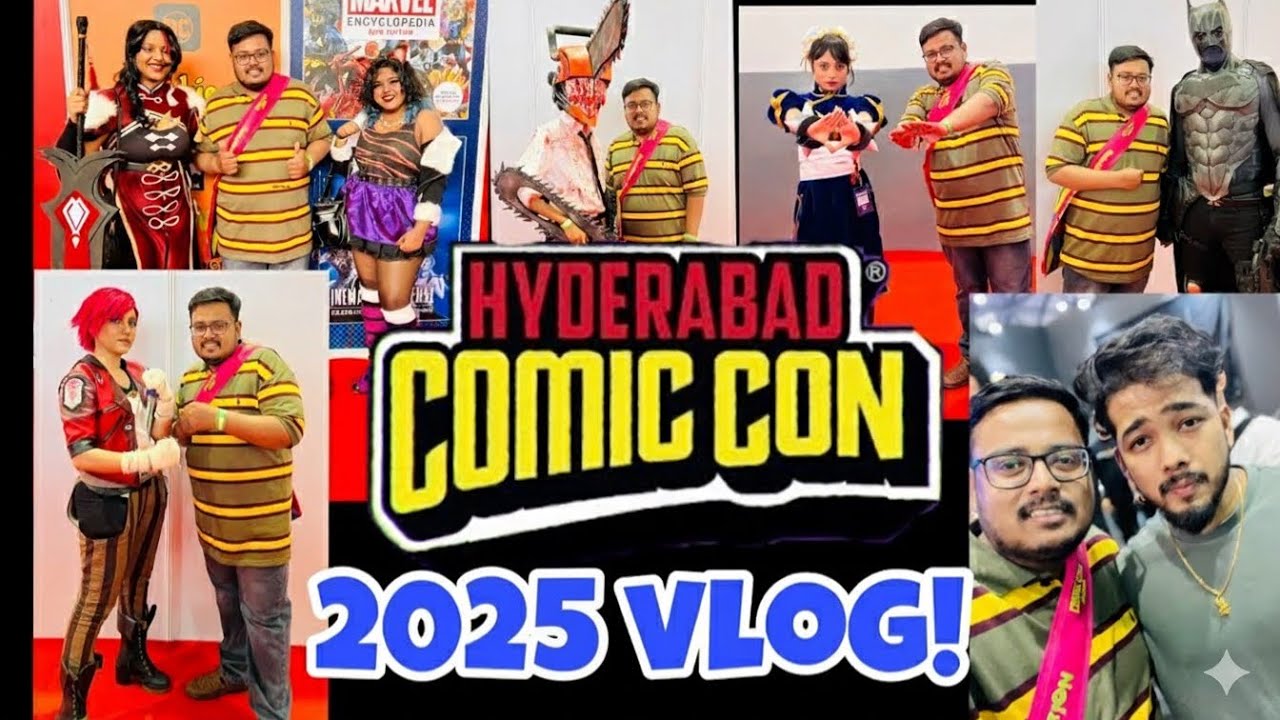 HYDERABAD COMIC CON 2025 VLOG| #comiccon #hyderabad Exploring