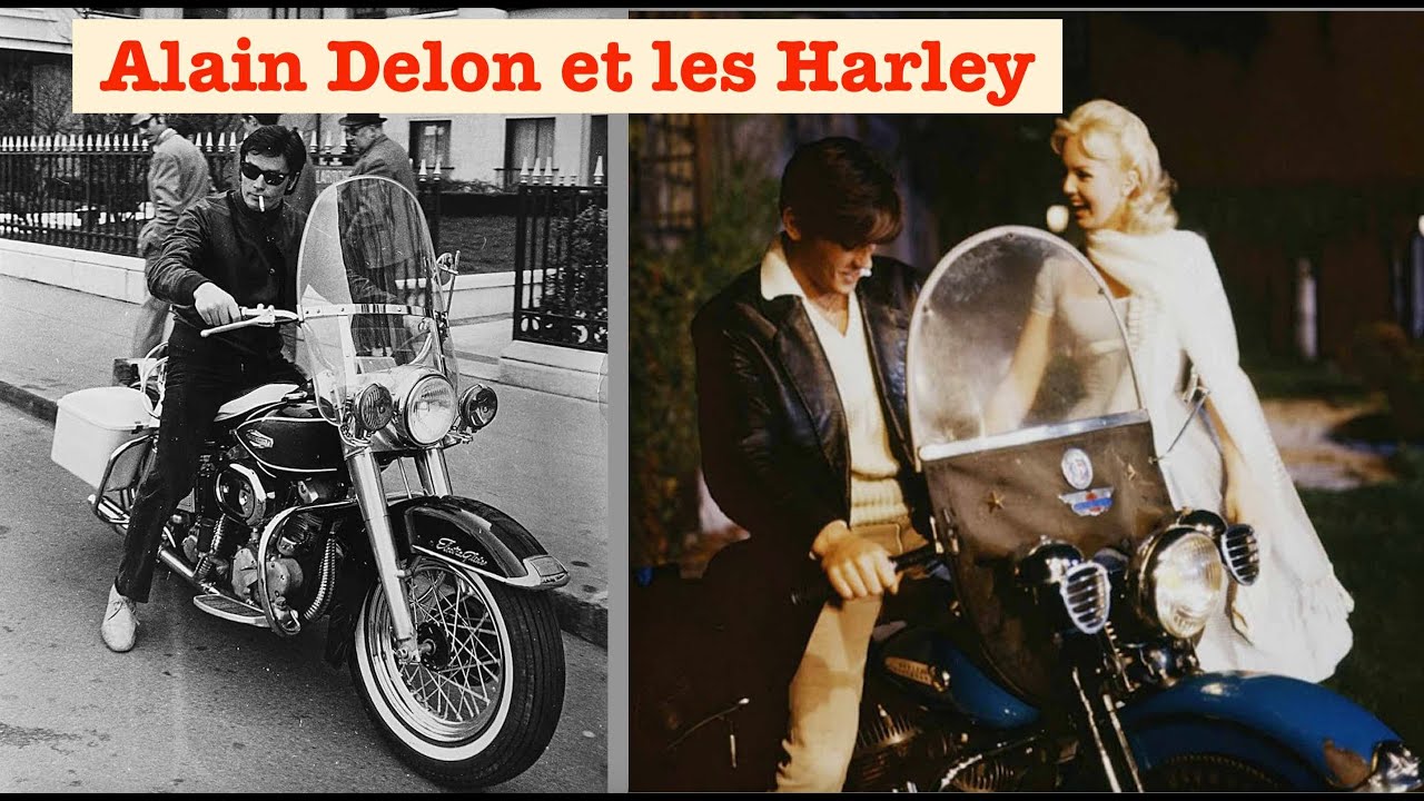 Alain Delon et Harley-Davidson...
