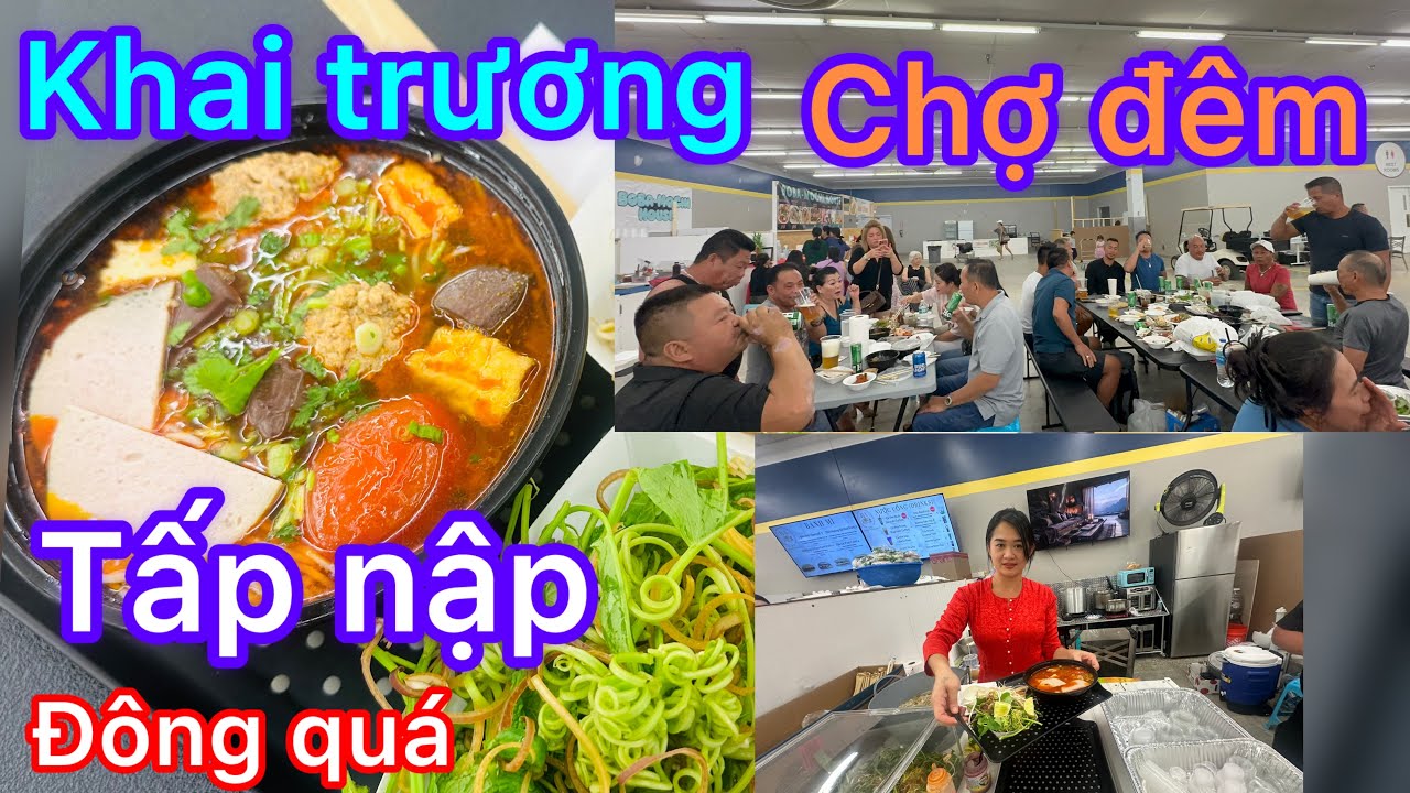 Khai trương chợ đêm ở Clearwater, Florida, có ca sỉ về hát tưng bừng , đông kinh khủng 