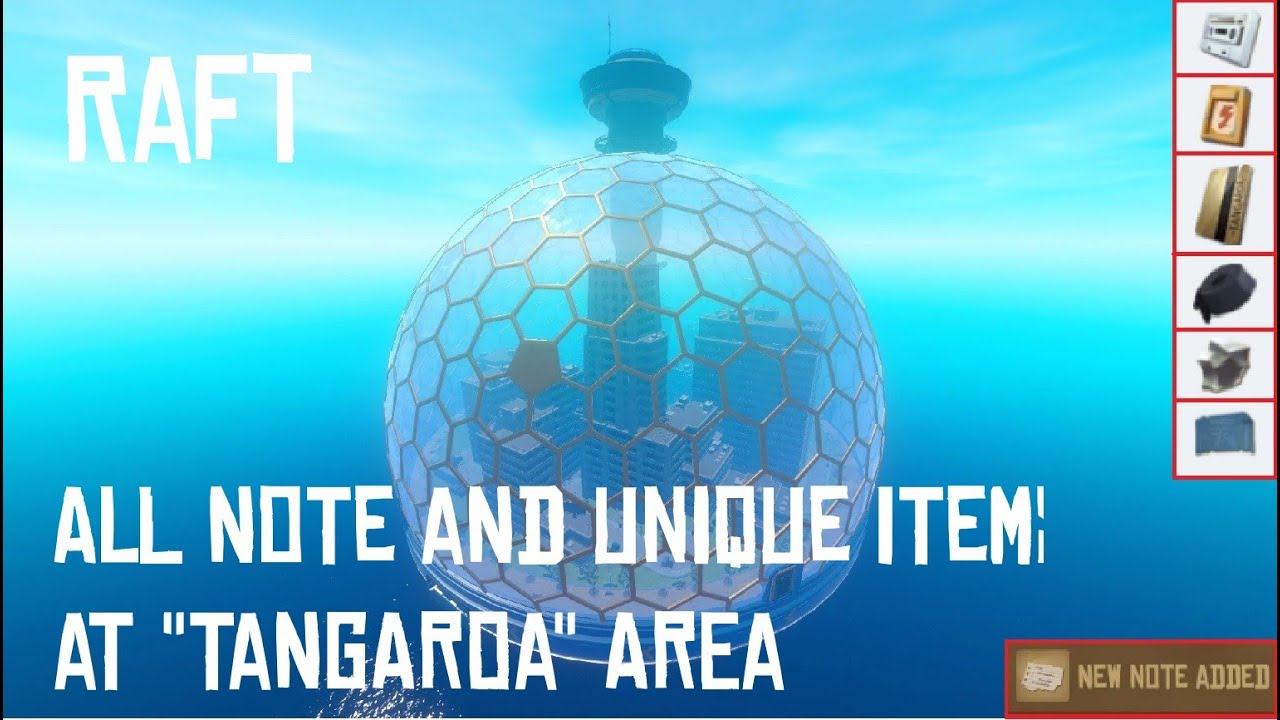 [Raft] All Note and Unique Item Locations at "Tangaroa" Area - Chapter 2