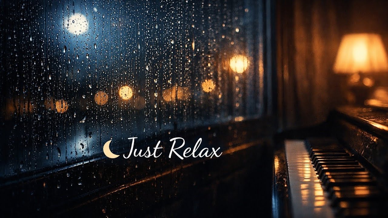 Rainy Night Piano 🌙🌧️ | Calm & Relaxing Music for Sleep, Stress Relief & Focus