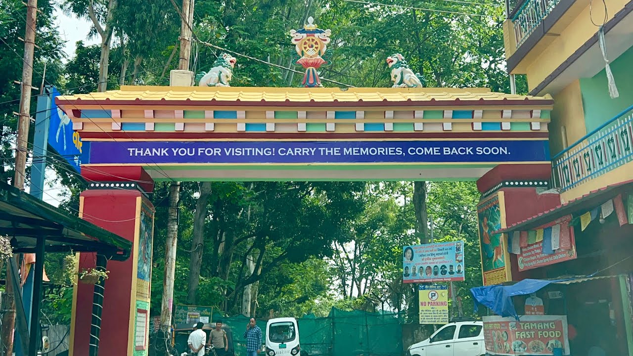 Walking down the main road in Clement Town, Tibetan Settlement. Dehradun.
