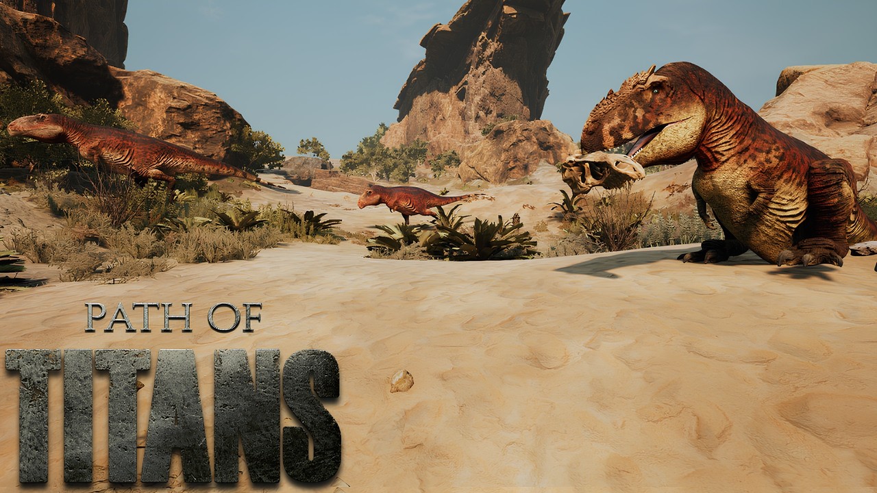 The Trio of Death Carcharodontosaurus Path of Titans pvp-Domain Survival