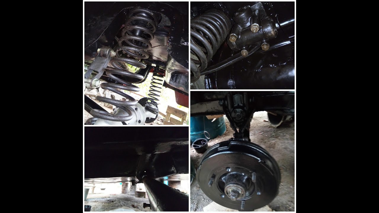 Peugeot 203 restoration | 3-Differential, Suspension and the brake lines
