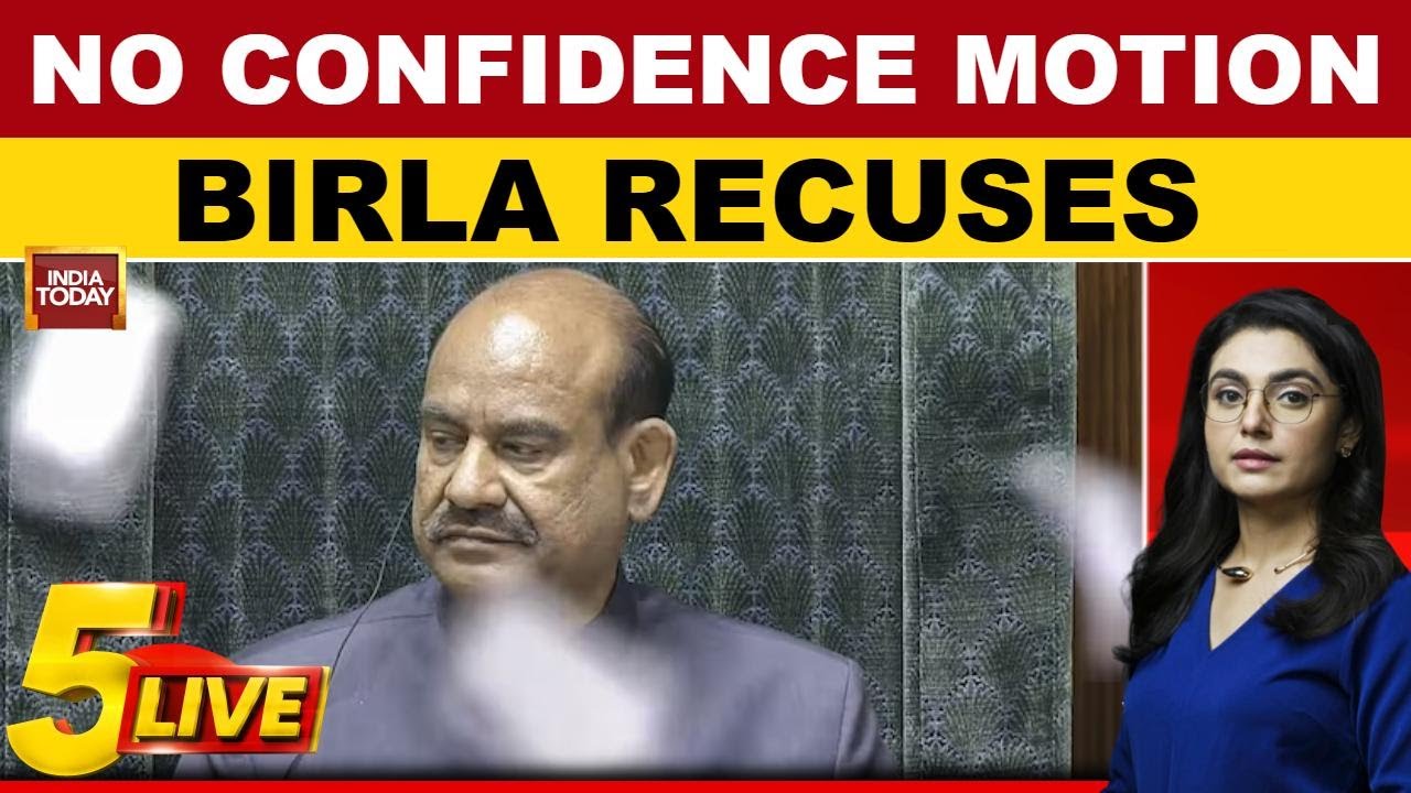 Breaking: LS Speaker Om Birla Recuses | Opposition To Introduce No-Confidence Motion | Parliament